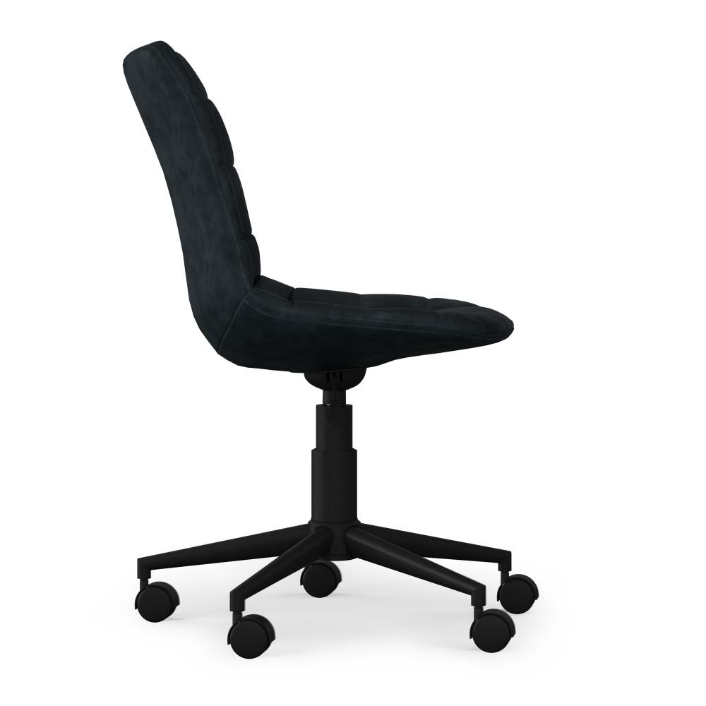 Distressed Blue Distressed Vegan Leather | Chambers Swivel Office Chair