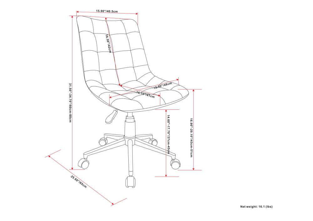 Distressed Blue Distressed Vegan Leather | Chambers Swivel Office Chair