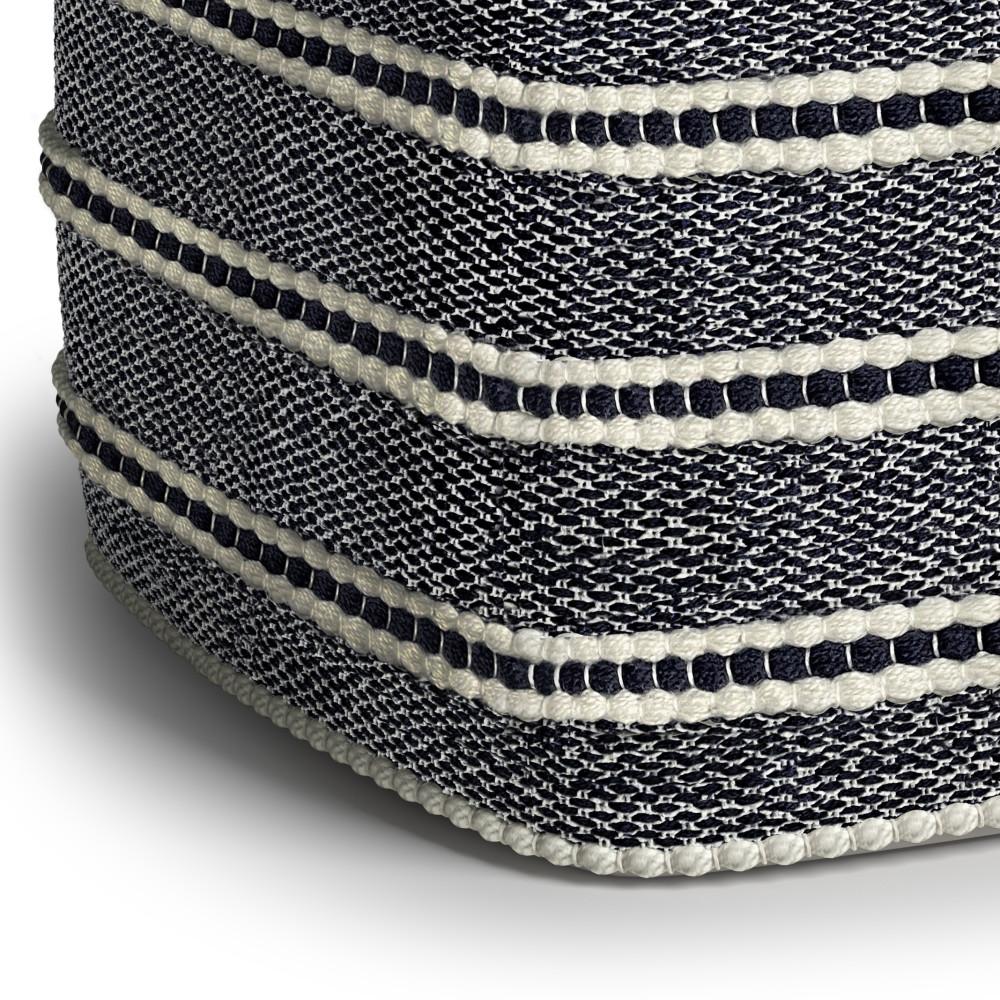 Corrie Square Woven Outdoor/ Indoor Pouf