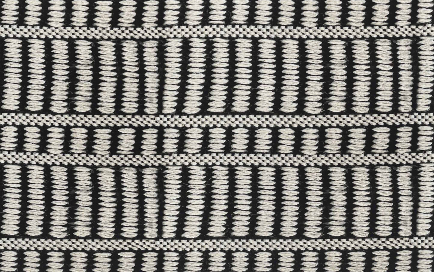 Black and White | Safford Square Woven Outdoor/ Indoor Pouf