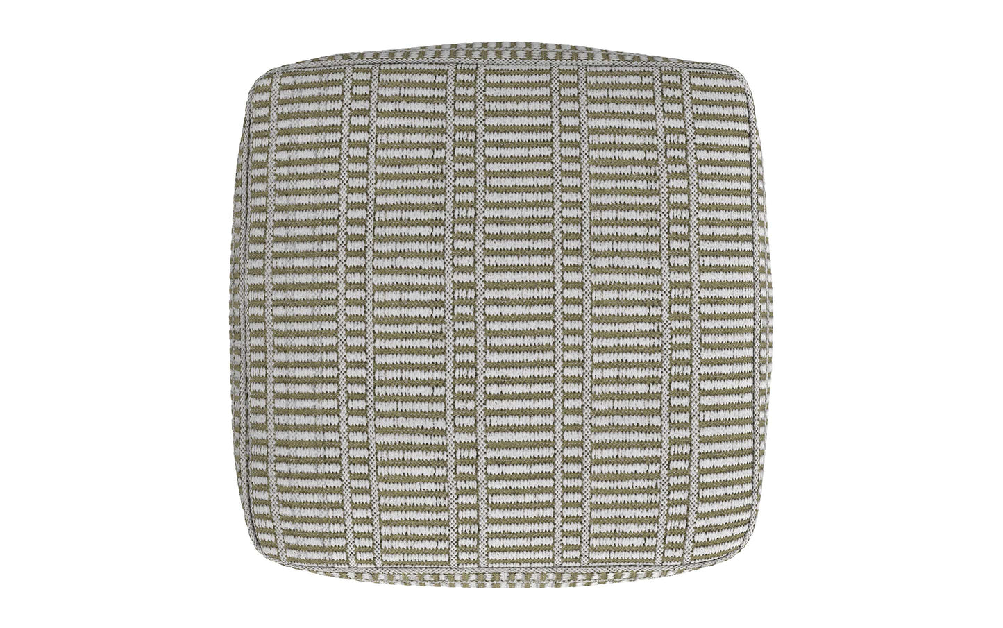 Natural/Travertine/White | Safford Square Woven Outdoor/ Indoor Pouf