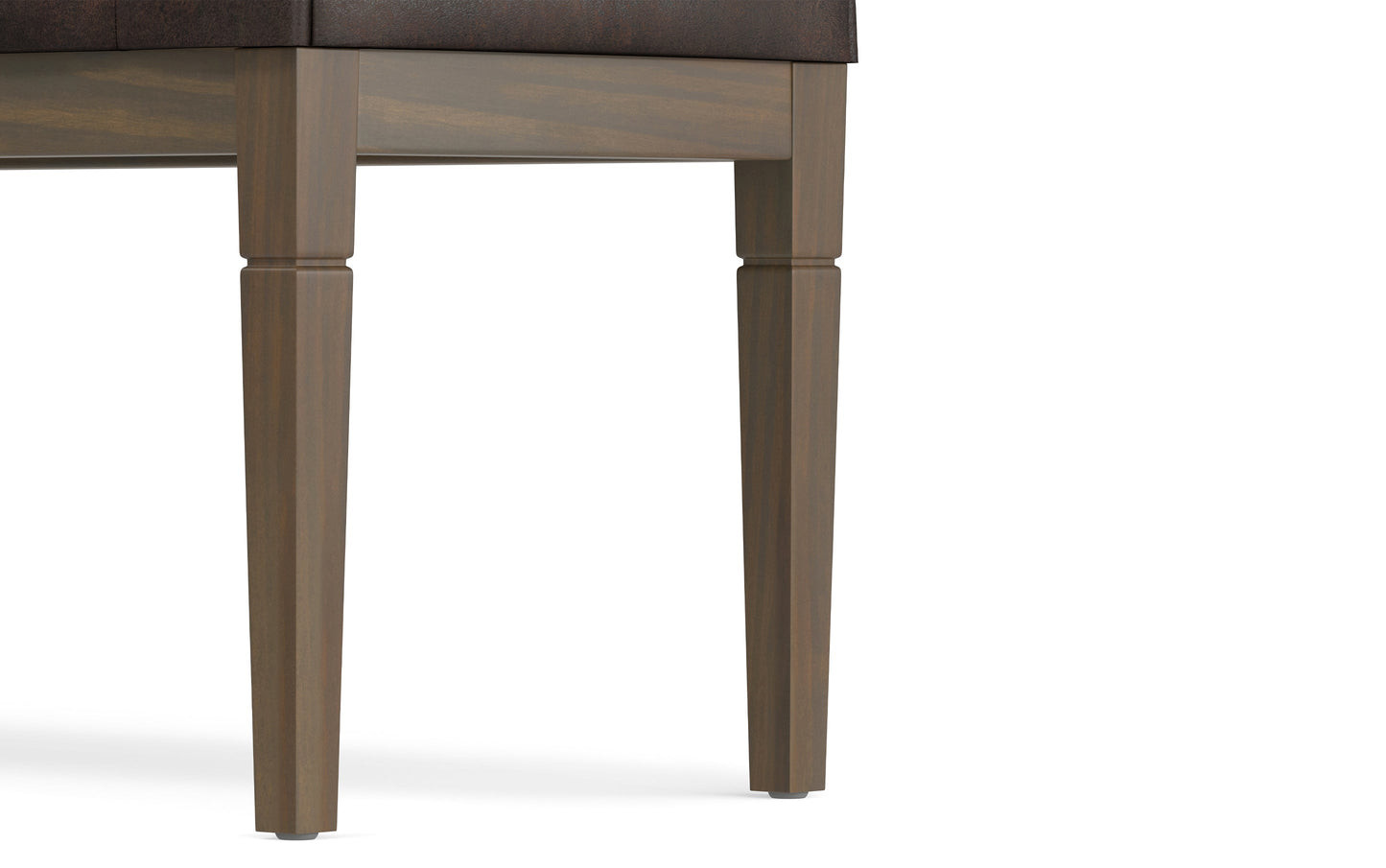 Waverly Ottoman Bench in Distressed Vegan Leather