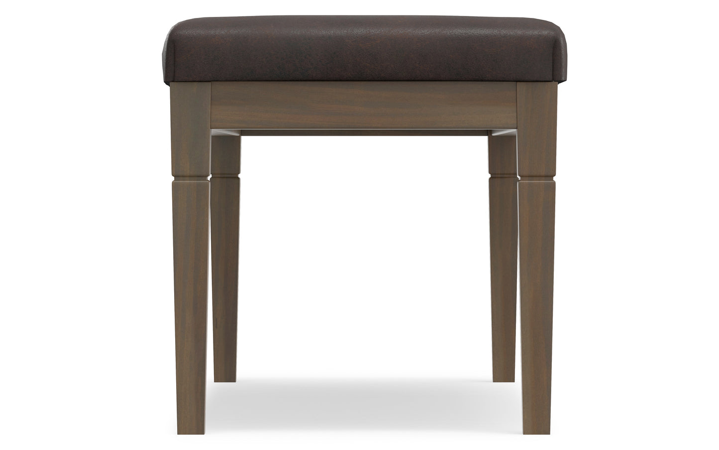 Waverly Ottoman Bench in Distressed Vegan Leather