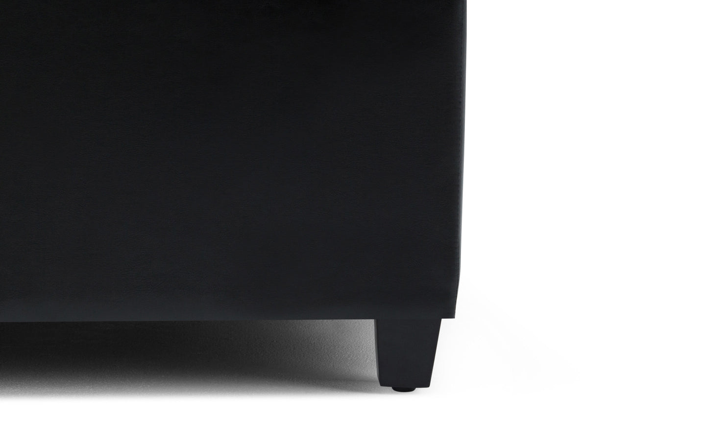 Sienna Storage Ottoman in Vegan Leather