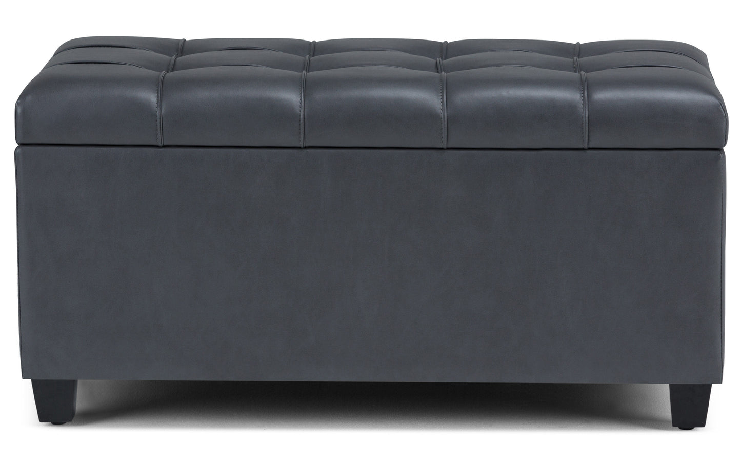 Sienna Storage Ottoman in Vegan Leather