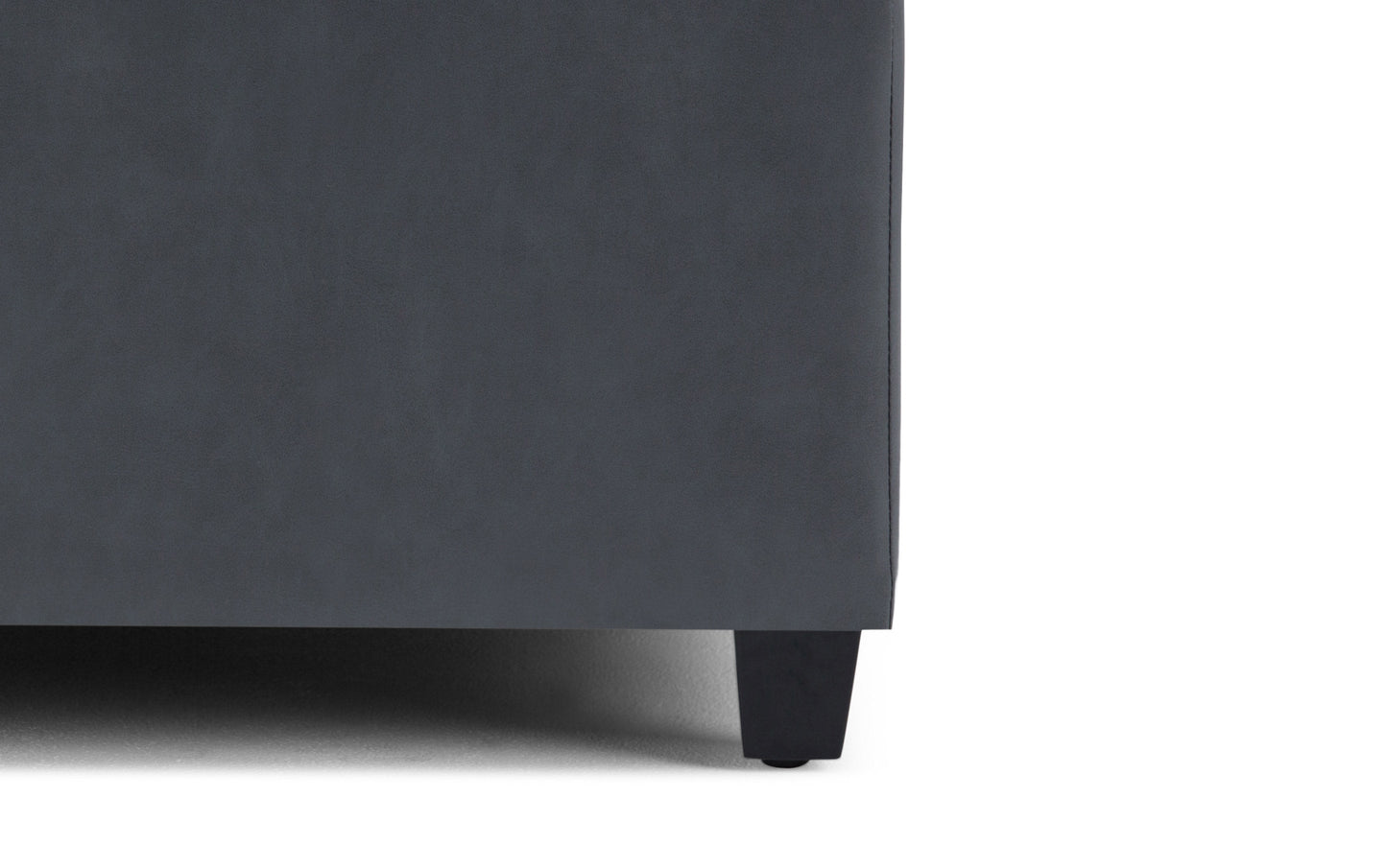 Sienna Storage Ottoman in Vegan Leather