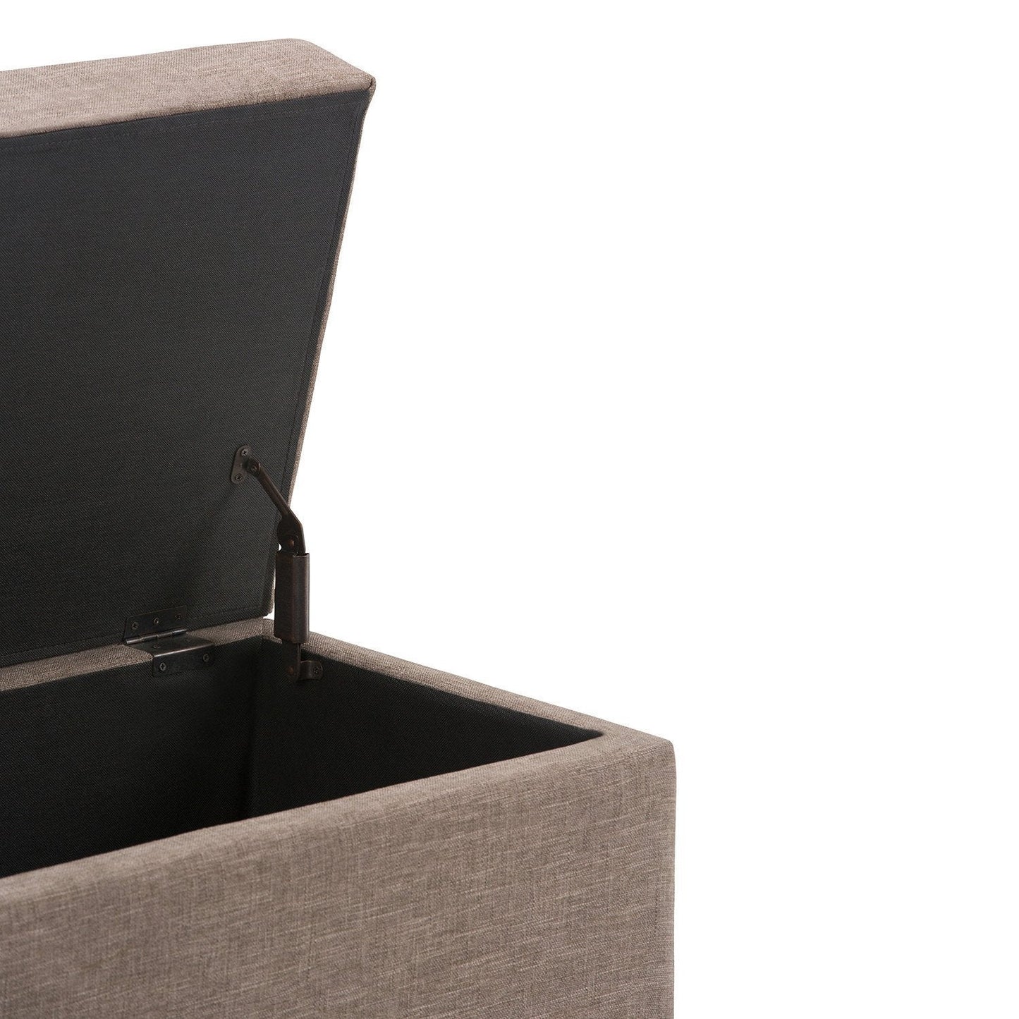 Darcy Storage Ottoman in Fawn Brown