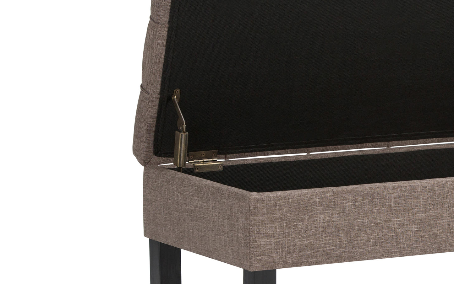 Saxon Ottoman Bench in Linen