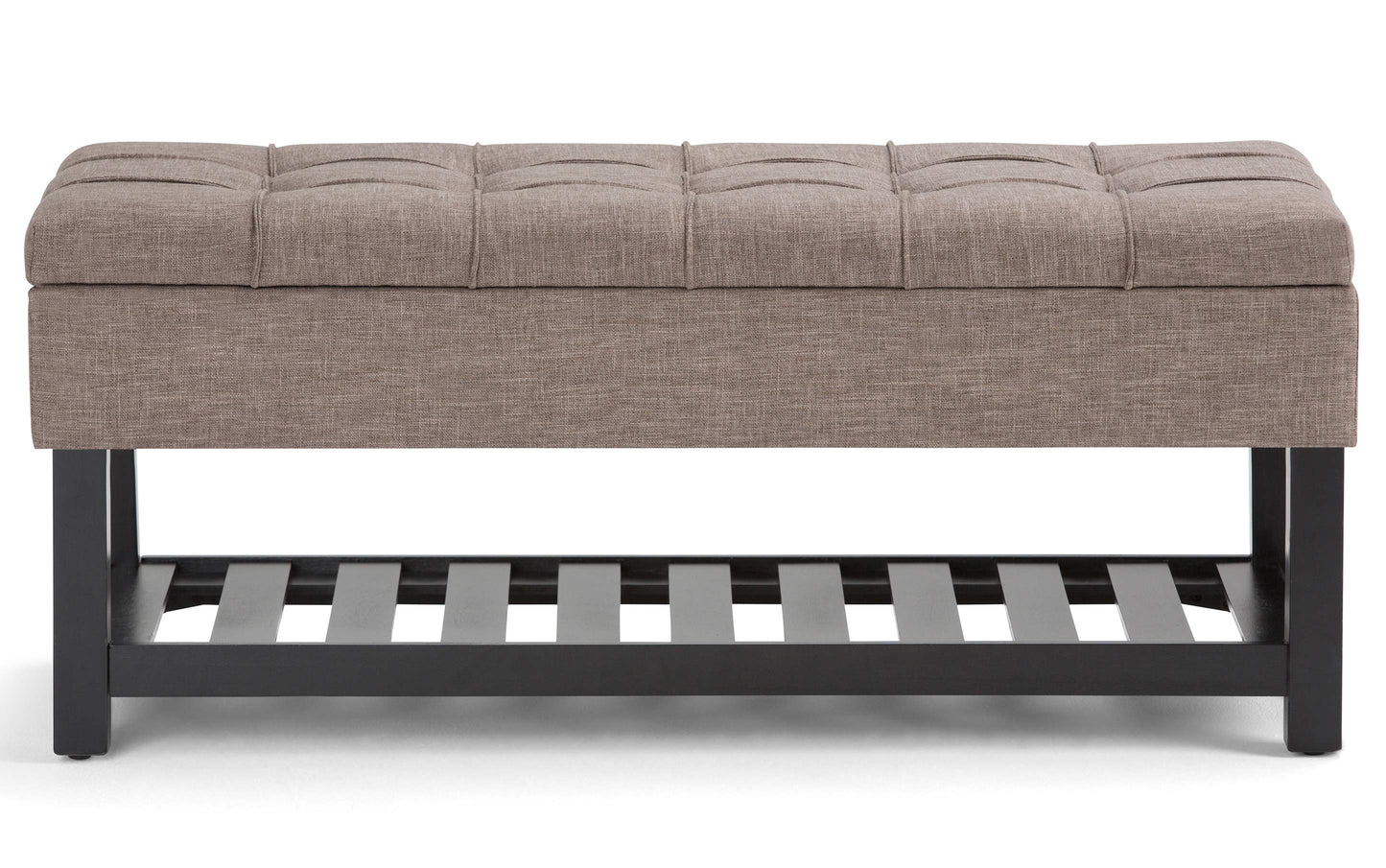 Saxon Ottoman Bench in Linen
