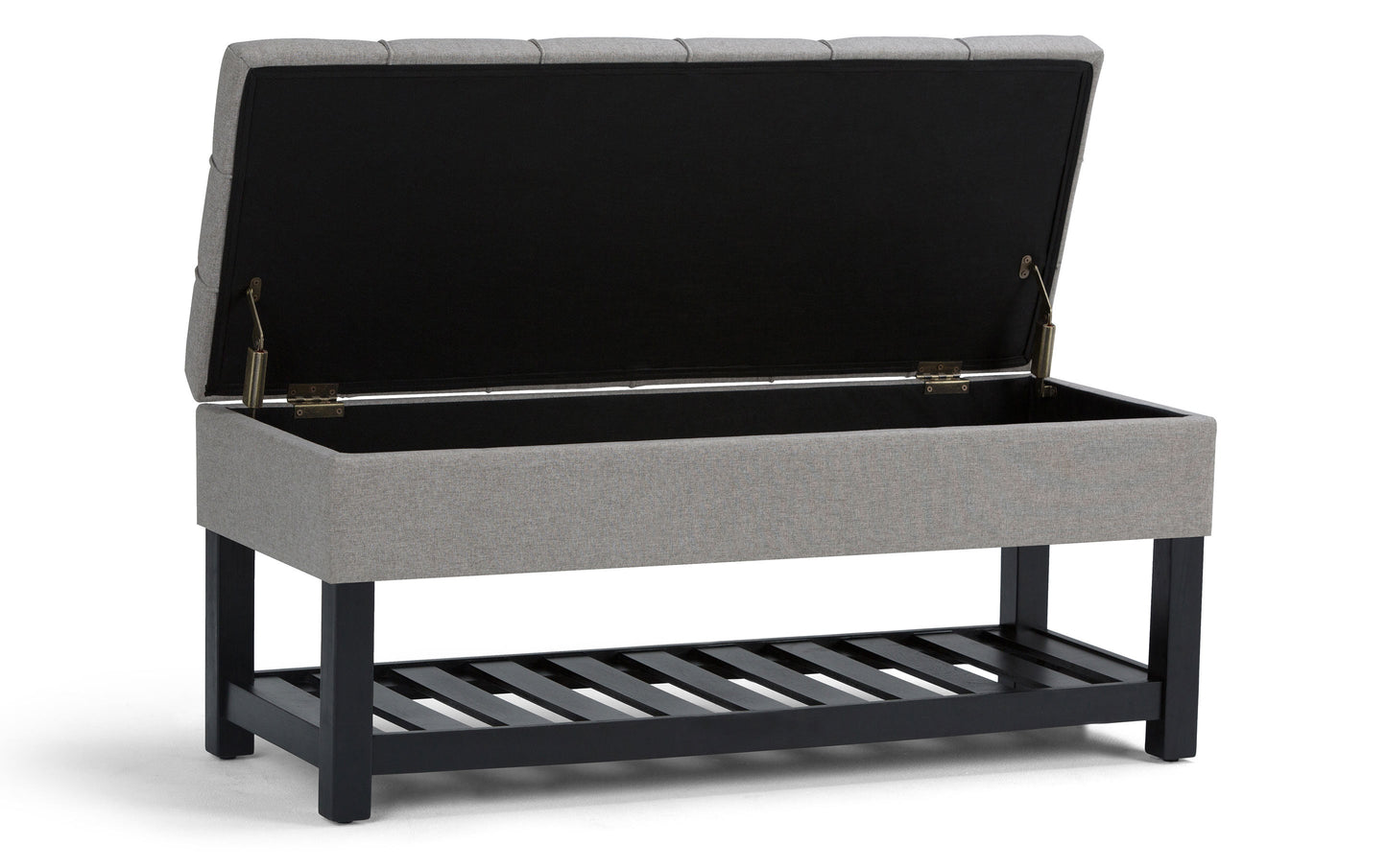 Saxon Ottoman Bench in Linen