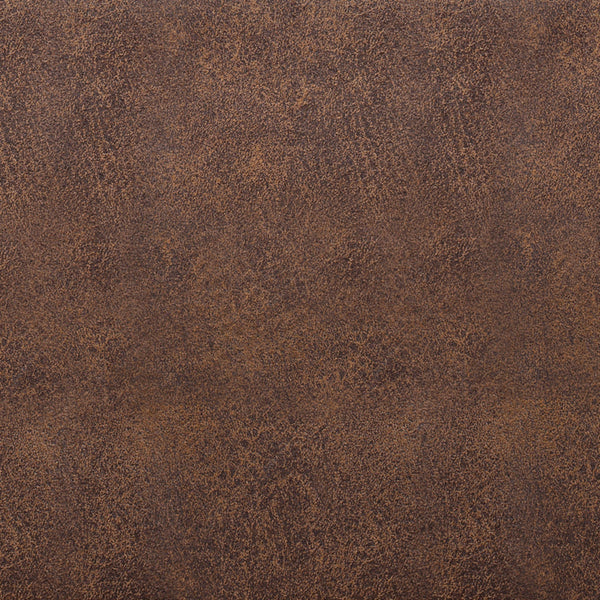 Distressed Chestnut Brown Distressed Vegan Leather | Salinger Ottoman Bench