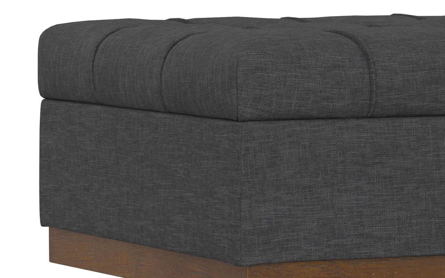 Slate grey Linen Style Fabric | Mariah Coffee Table Storage Ottoman