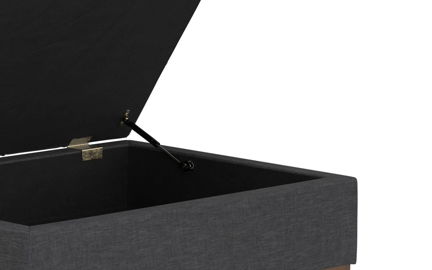 Slate grey Linen Style Fabric | Mariah Coffee Table Storage Ottoman