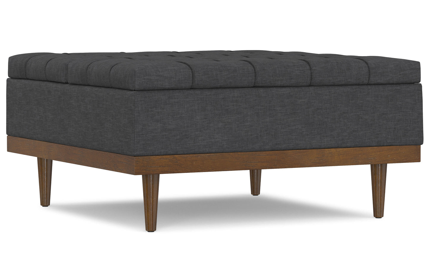 Mariah Lift Top Table Storage Ottoman in Linen