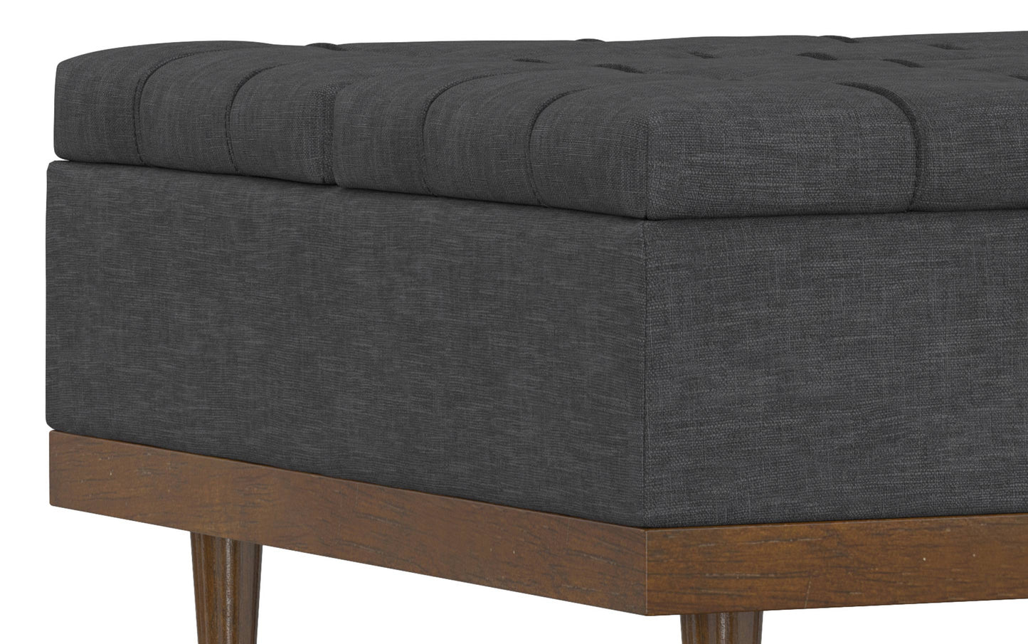 Mariah Lift Top Table Storage Ottoman in Linen