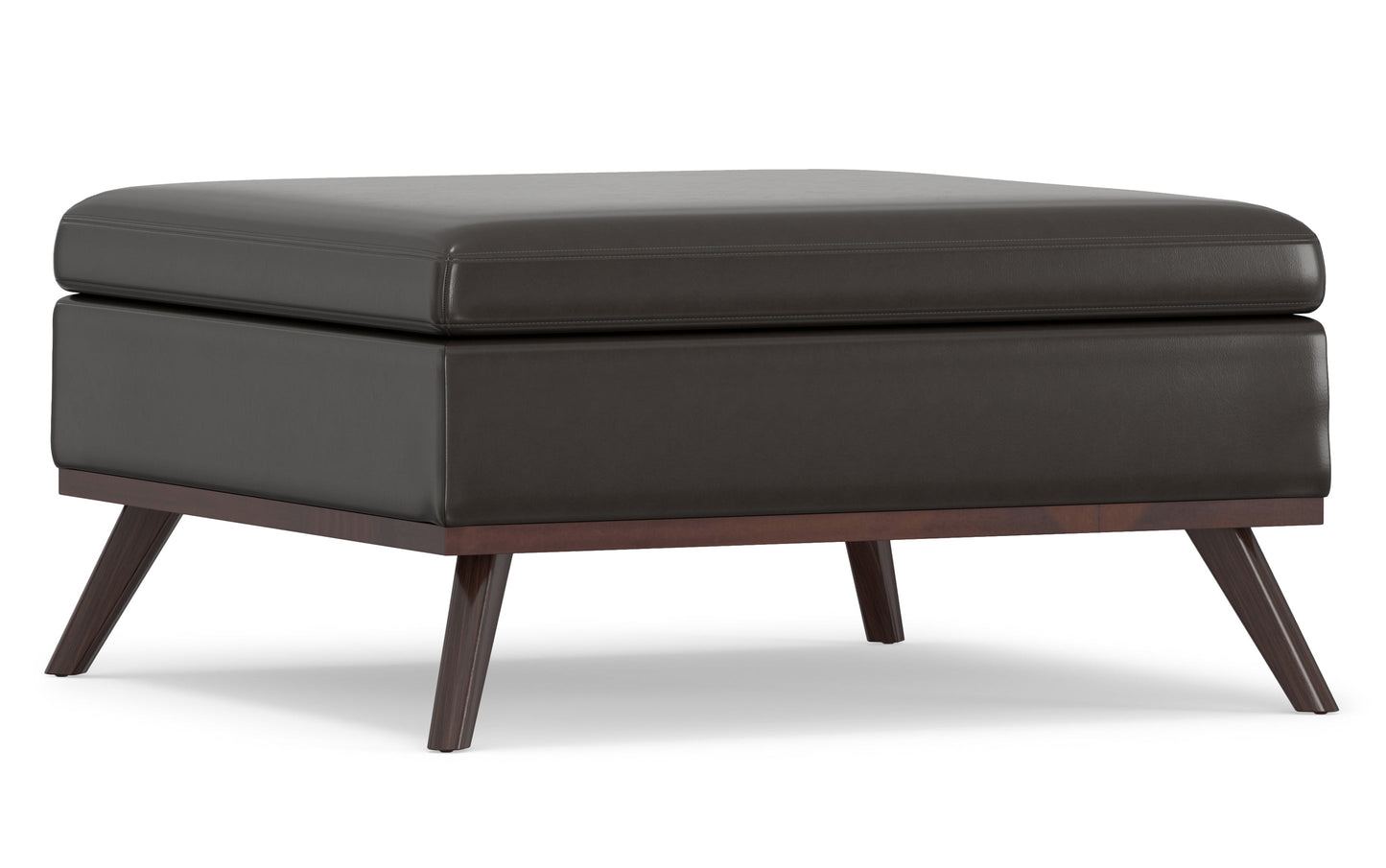 Owen Medium Square Table Ottoman in Vegan Leather