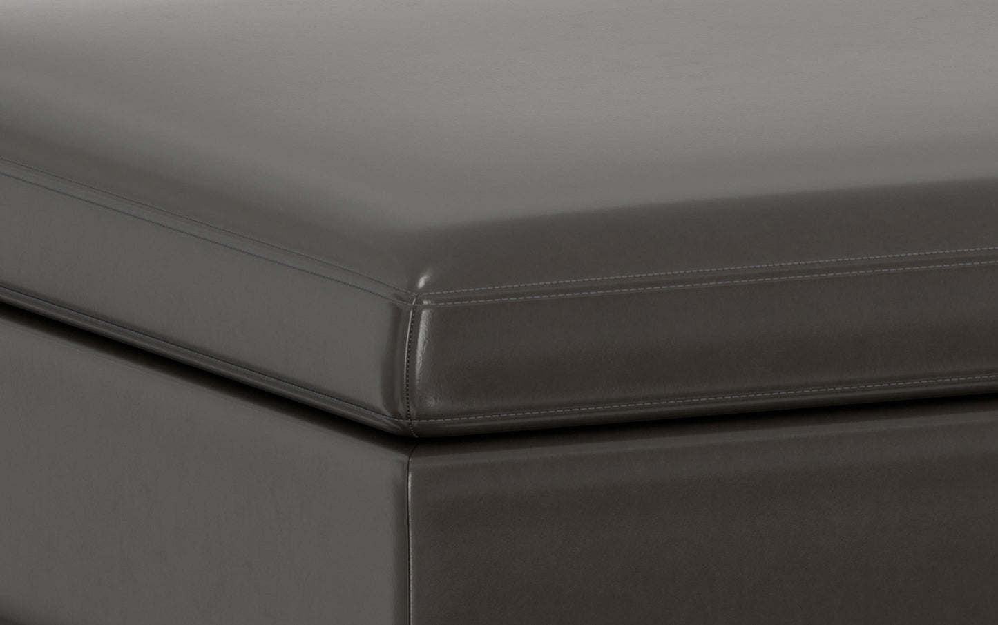 Owen Medium Square Table Ottoman in Vegan Leather