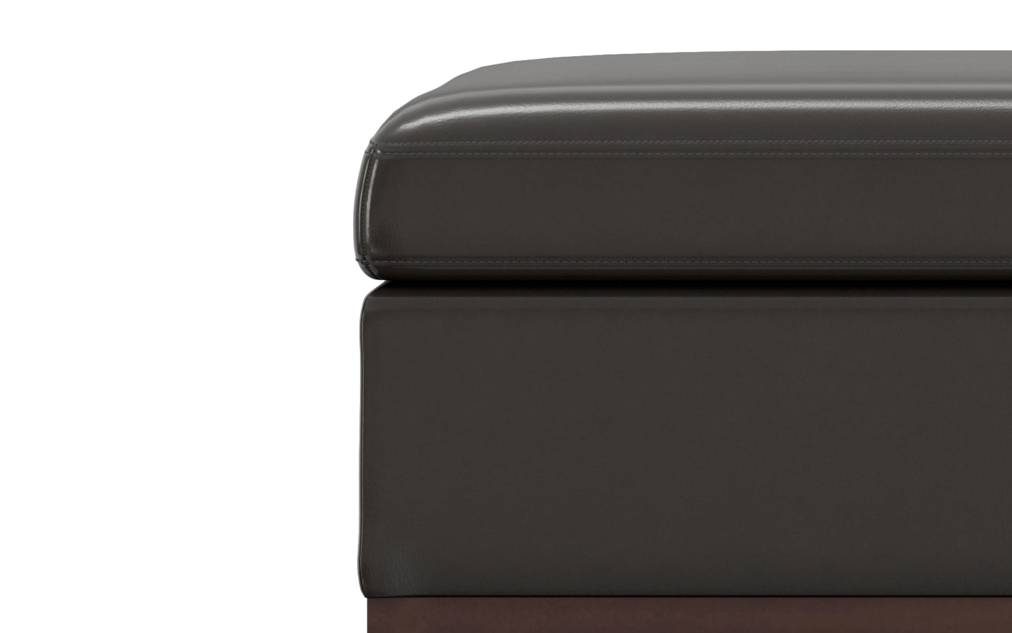 Owen Medium Square Table Ottoman in Vegan Leather
