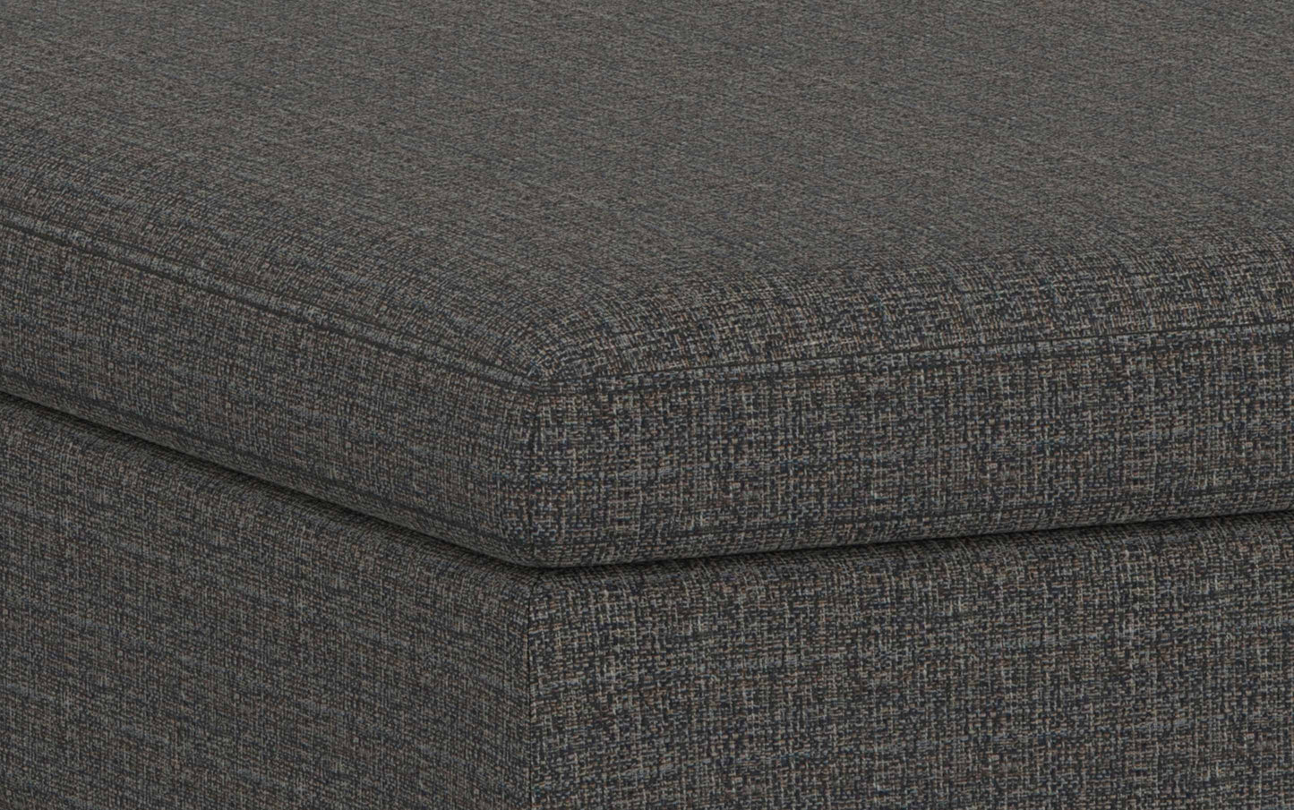 Ebony Tweed Style Fabric | Owen Coffee Table Ottoman with Storage