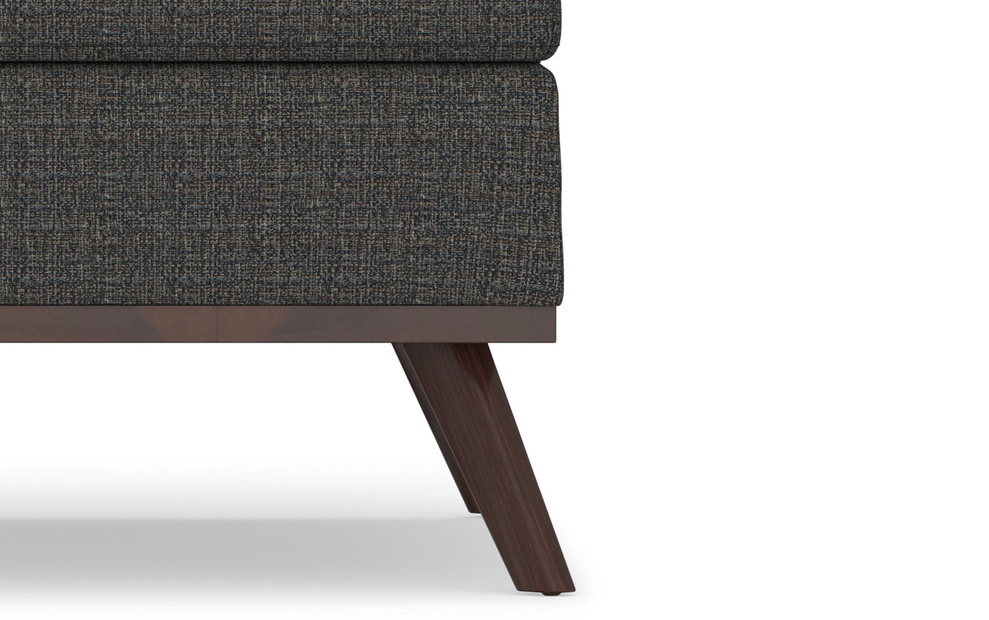 Ebony Tweed Style Fabric | Owen Coffee Table Ottoman with Storage