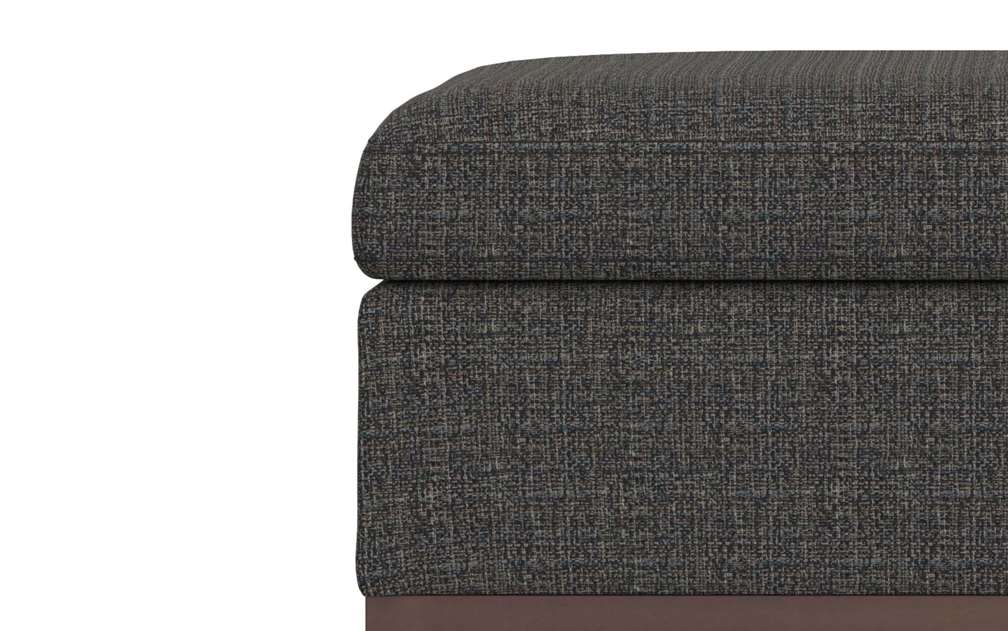 Ebony Tweed Style Fabric | Owen Coffee Table Ottoman with Storage