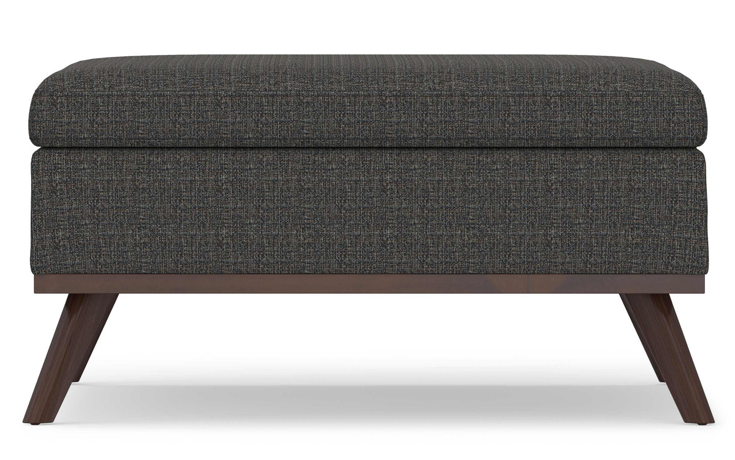 Ebony Tweed Style Fabric | Owen Coffee Table Ottoman with Storage