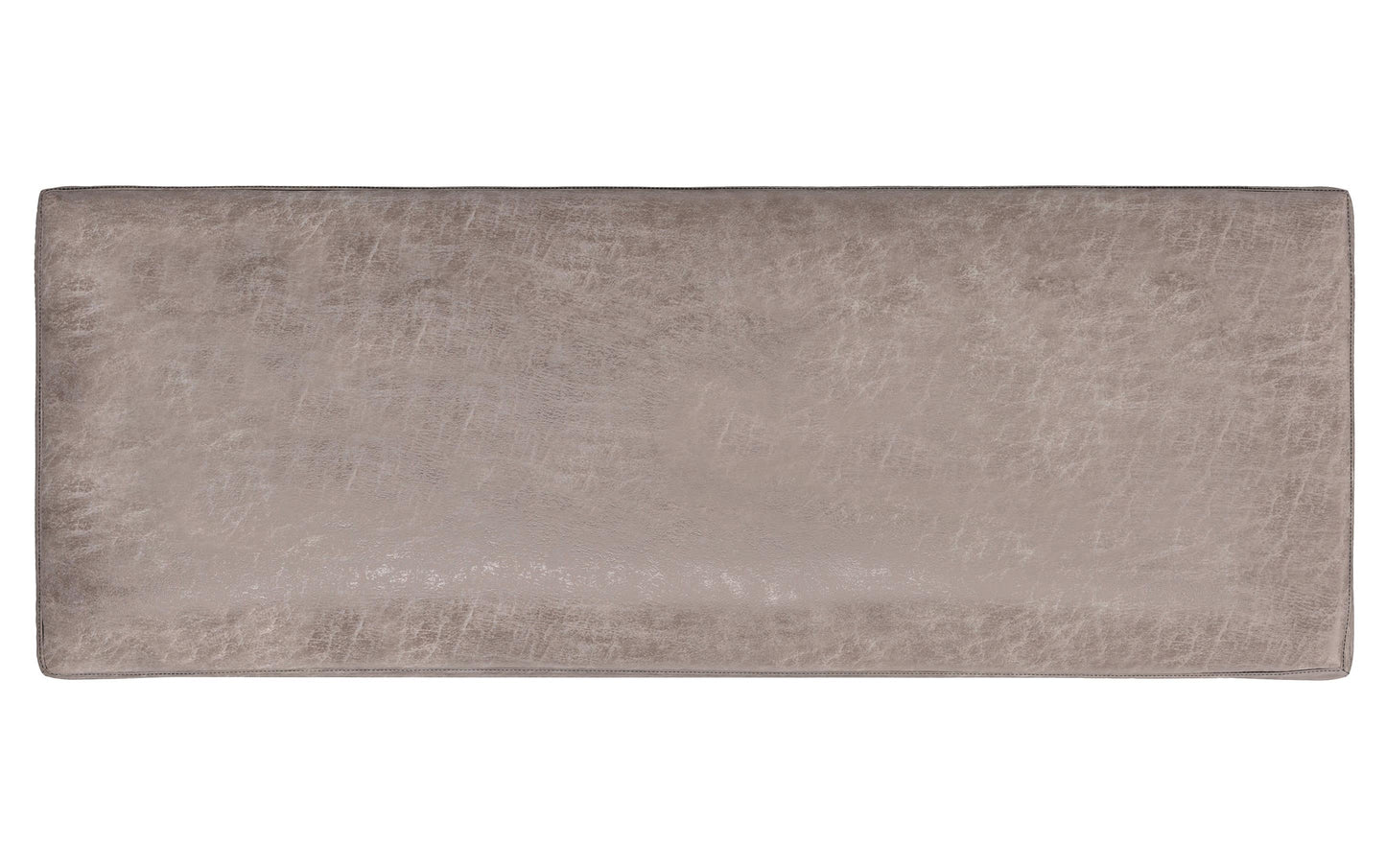 Distressed Grey Taupe Distressed Vegan Leather | Owen Rectangular Storage Ottoman