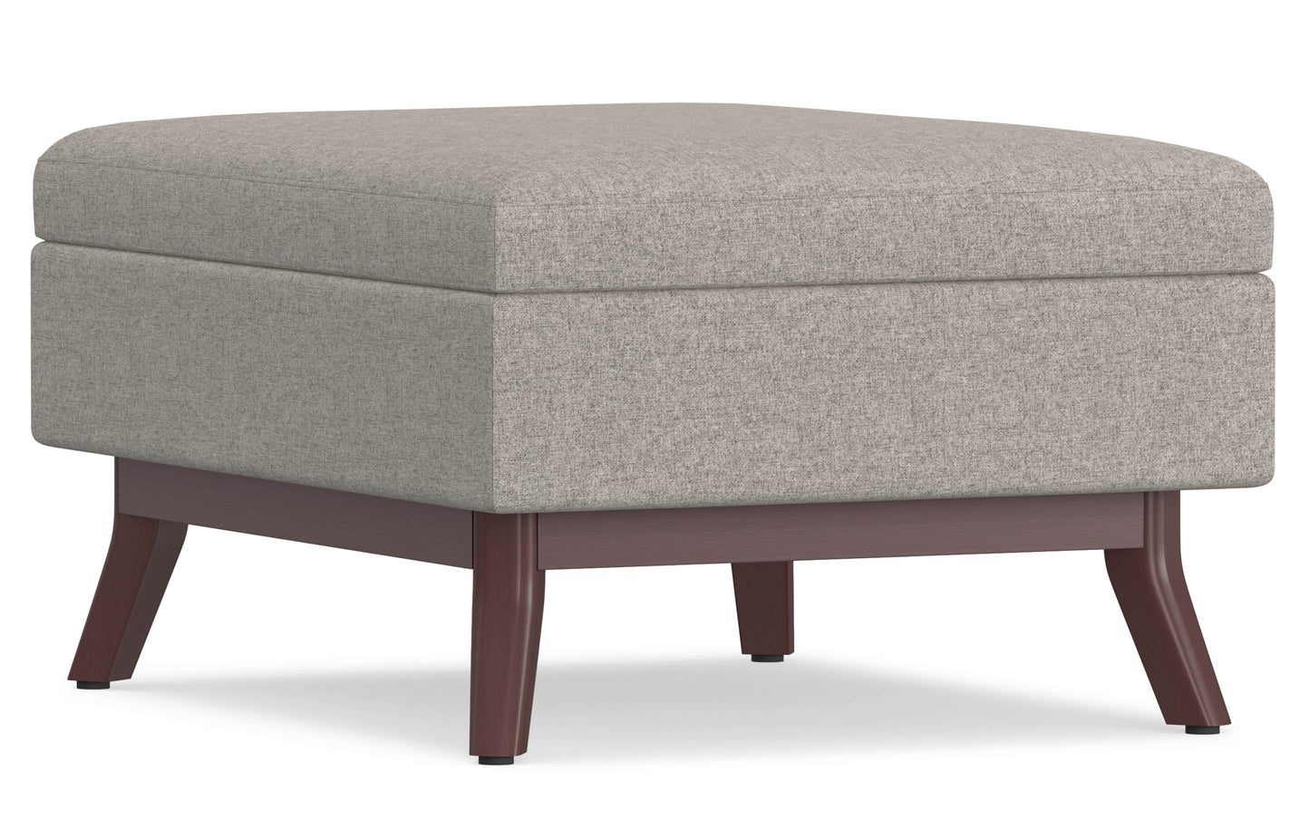 Owen Small Coffee Table Ottoman in Linen