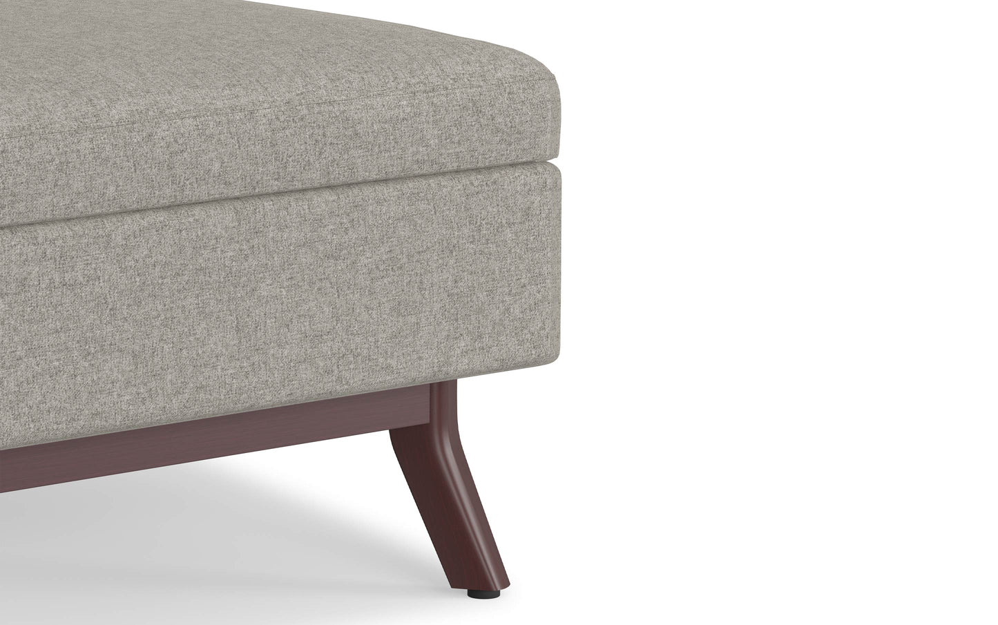 Owen Small Coffee Table Ottoman in Linen