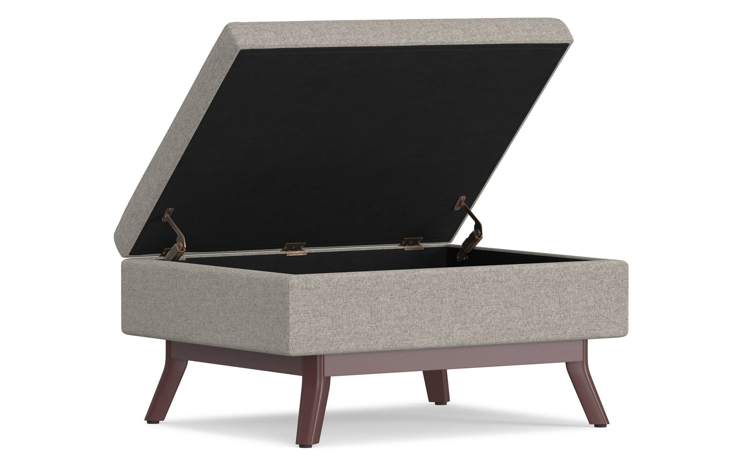 Owen Small Coffee Table Ottoman in Linen