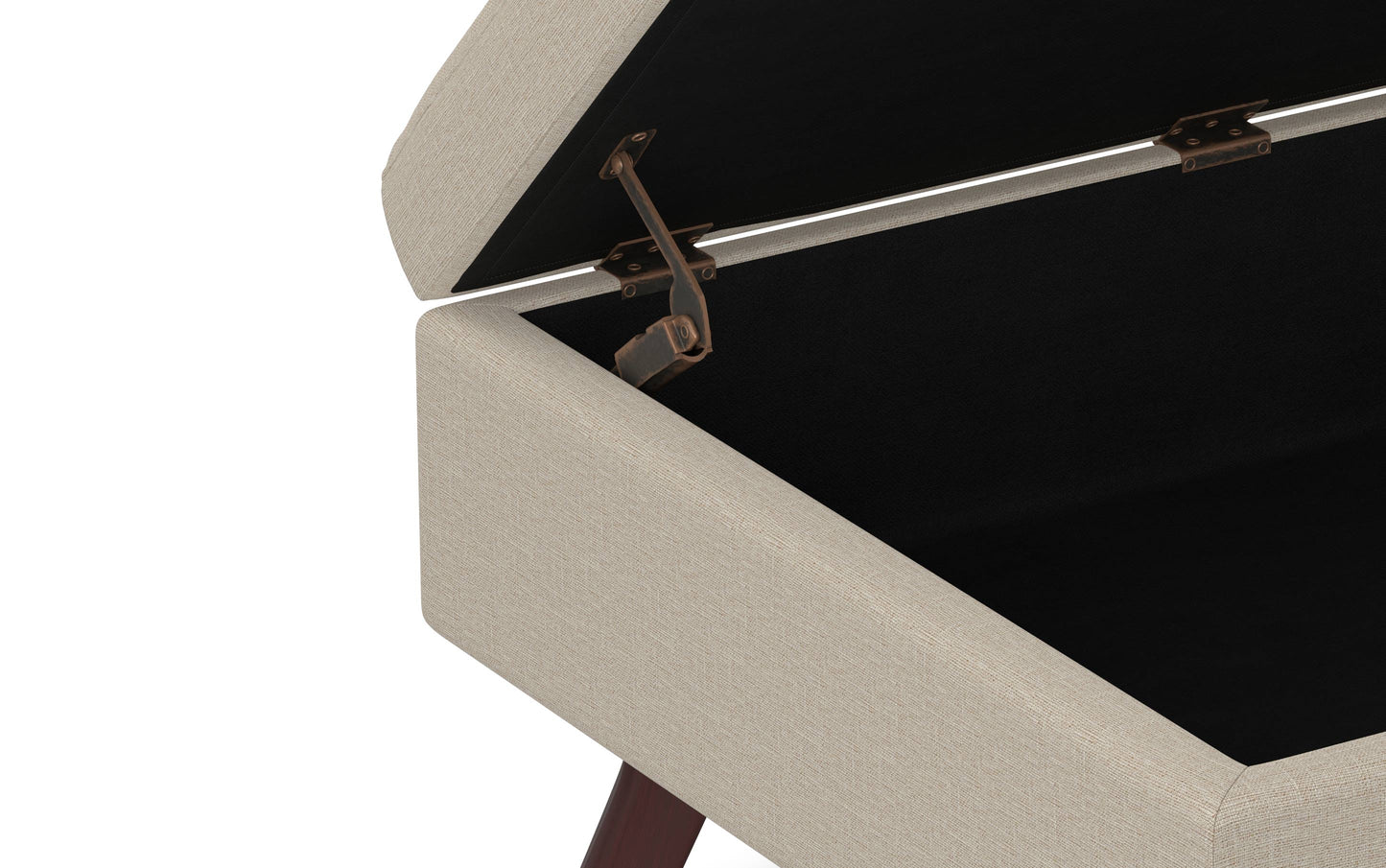Owen Small Coffee Table Ottoman in Linen