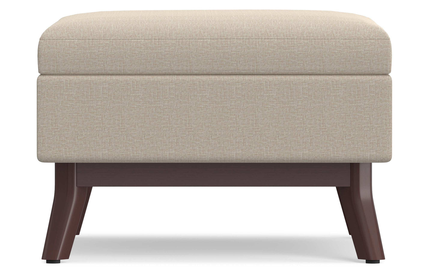 Owen Small Coffee Table Ottoman in Linen