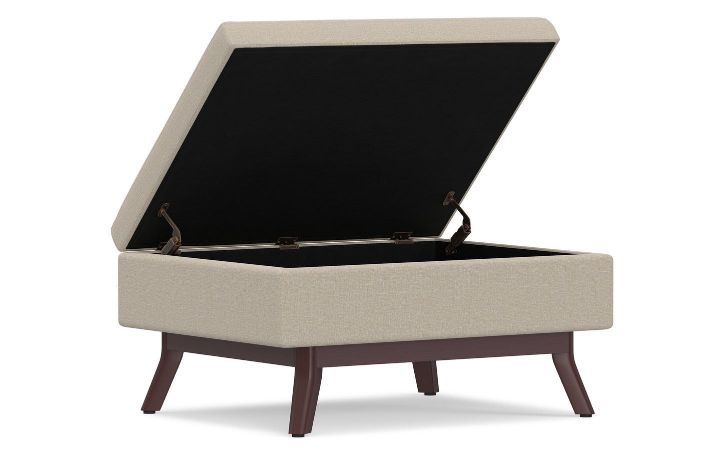 Owen Small Coffee Table Ottoman in Linen