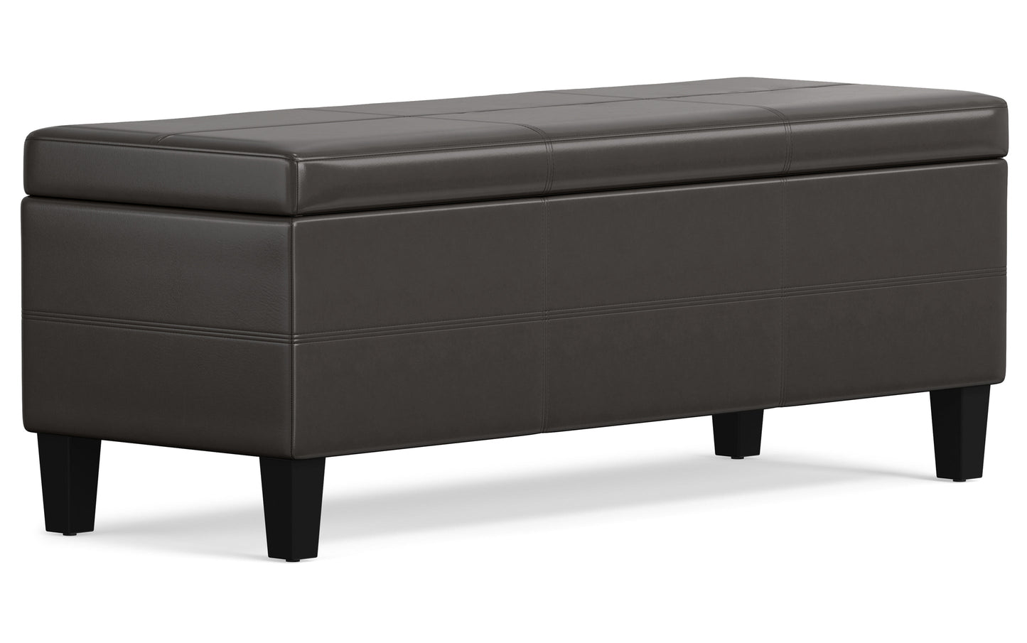 Tanners Brown | Afton Storage Ottoman Bench