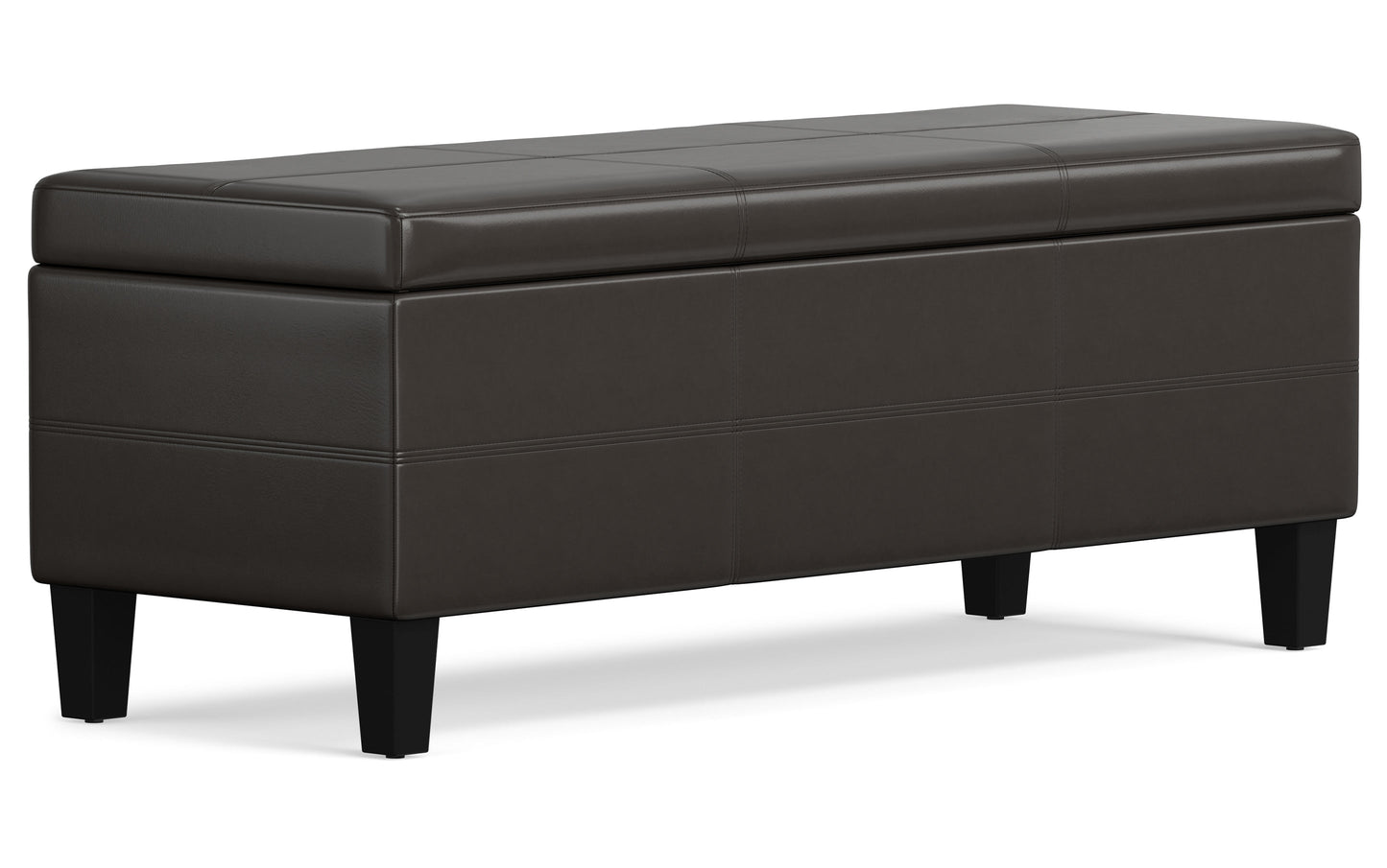 Tanners Brown | Afton Storage Ottoman Bench