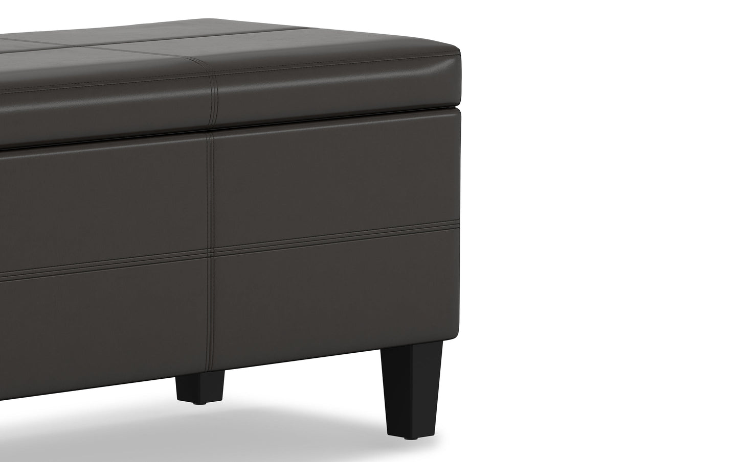 Tanners Brown | Afton Storage Ottoman Bench