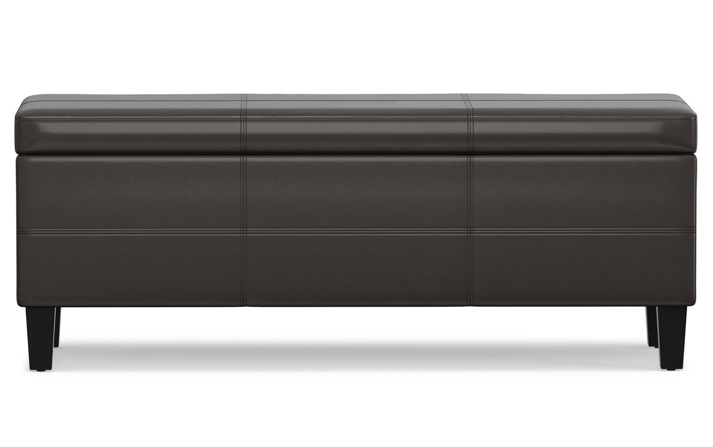 Tanners Brown | Afton Storage Ottoman Bench