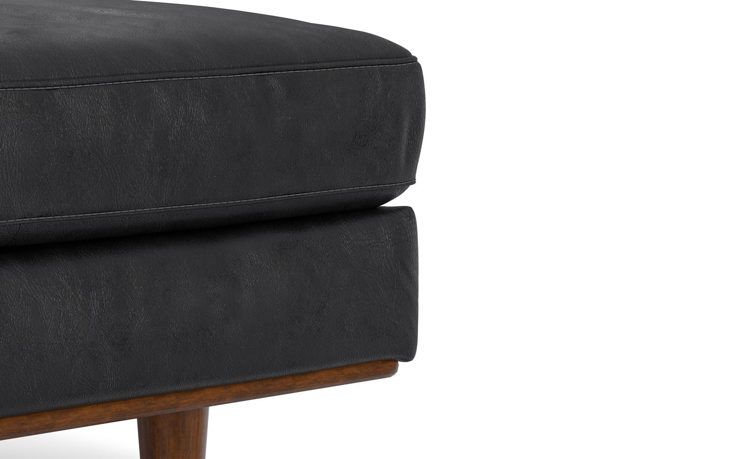 Morrison Ottoman in Genuine Top Grain Leather