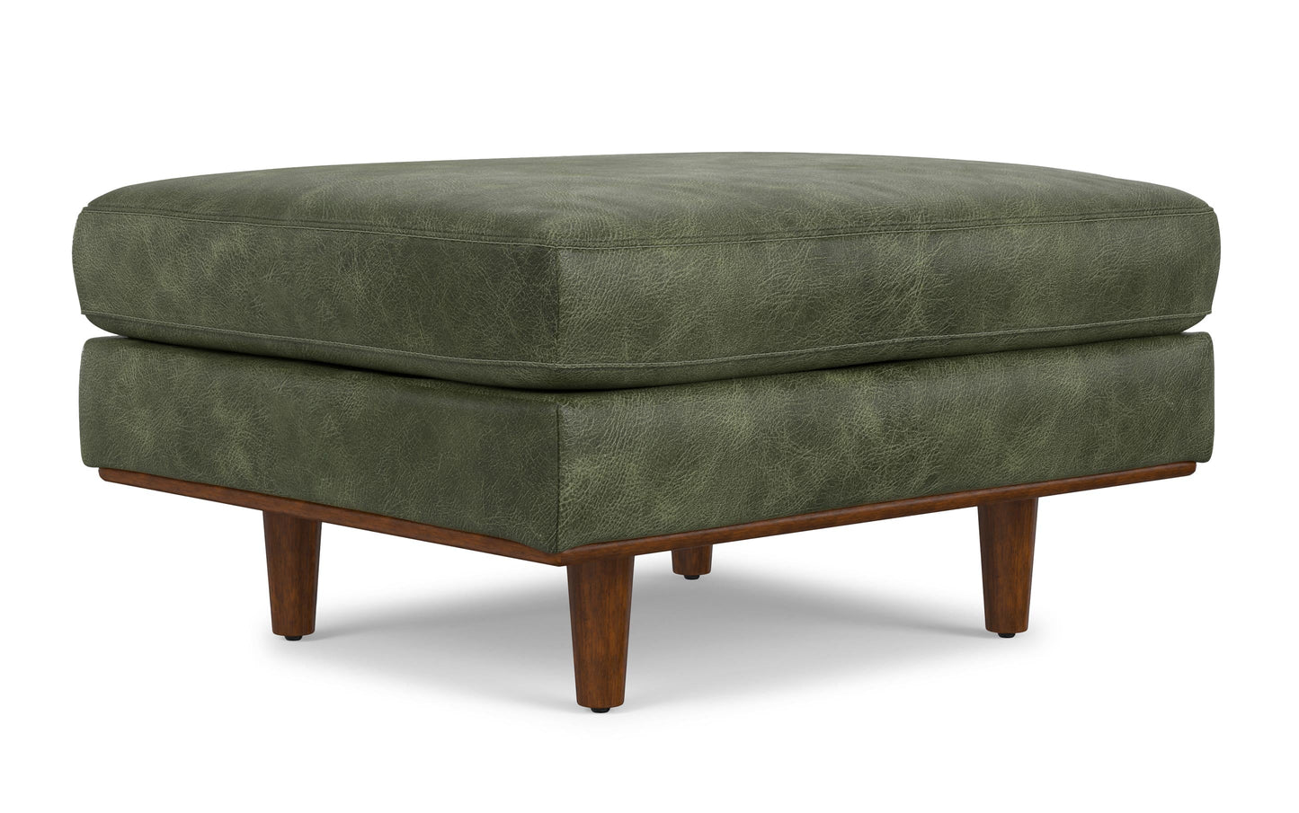 Morrison Ottoman in Genuine Top Grain Leather