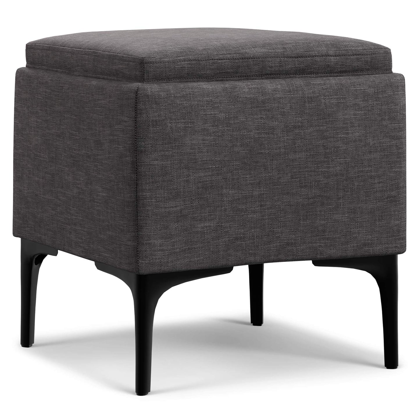Natasha Storage Ottoman with Tray in Linen