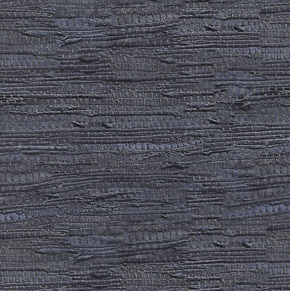 Dark Blue | Fredrik Woven Leather Square Pouf
