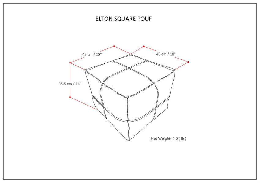 Elton Square Pouf