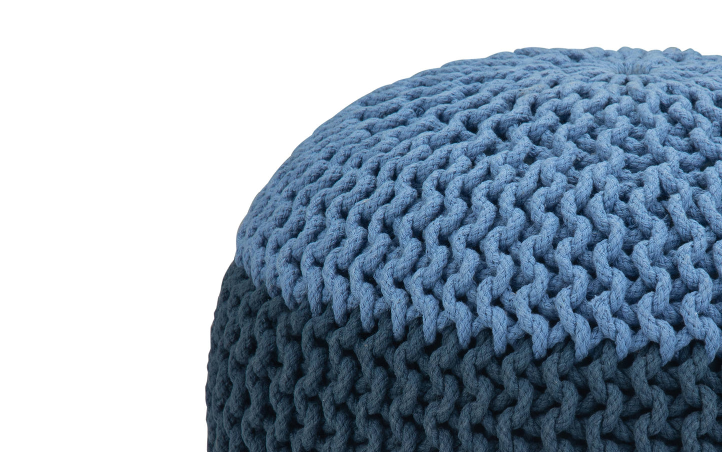 Nikki Hand Knit Round Pouf