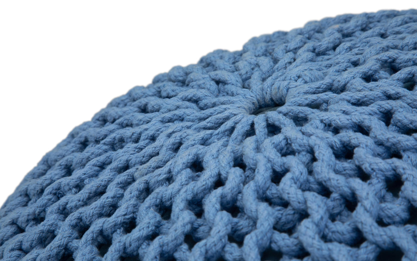 Nikki Hand Knit Round Pouf