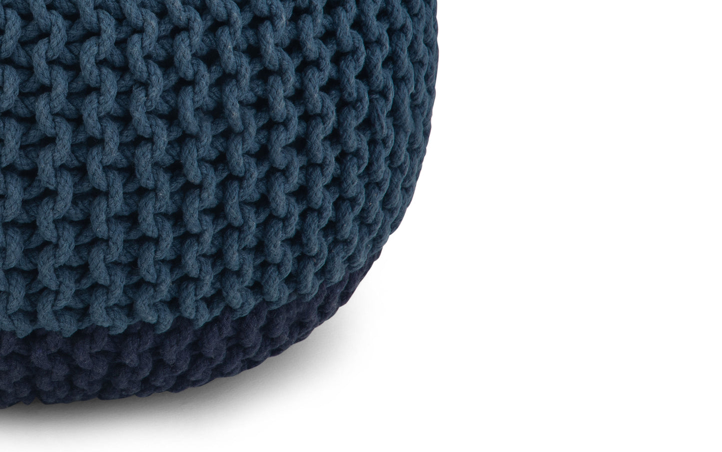 Nikki Hand Knit Round Pouf