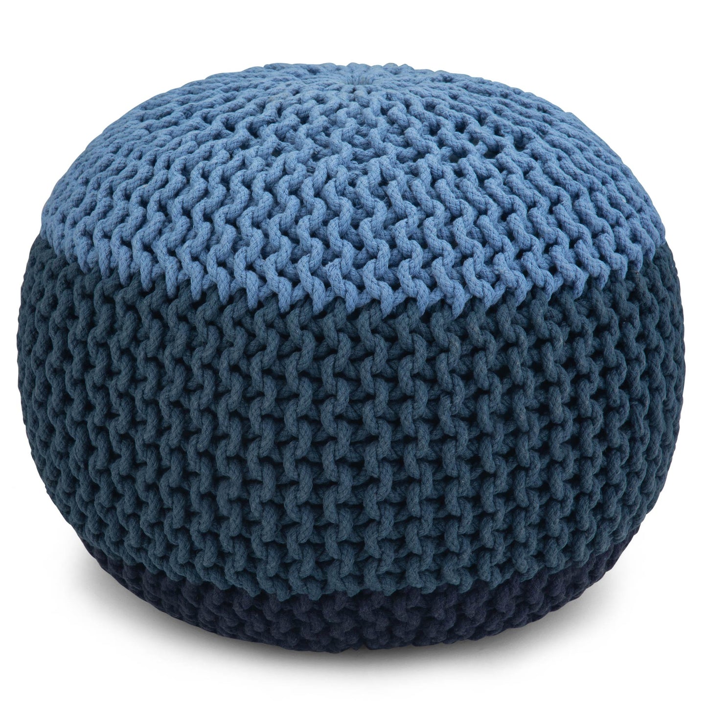 Nikki Hand Knit Round Pouf