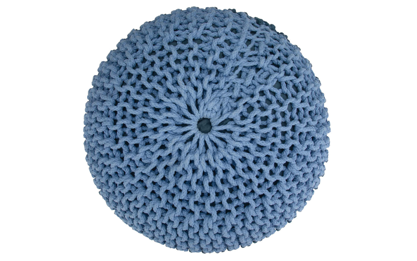 Nikki Hand Knit Round Pouf