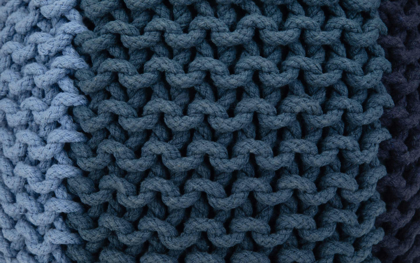 Nikki Hand Knit Round Pouf