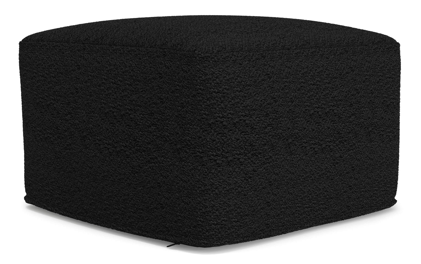Black | Chantal Square Pouf