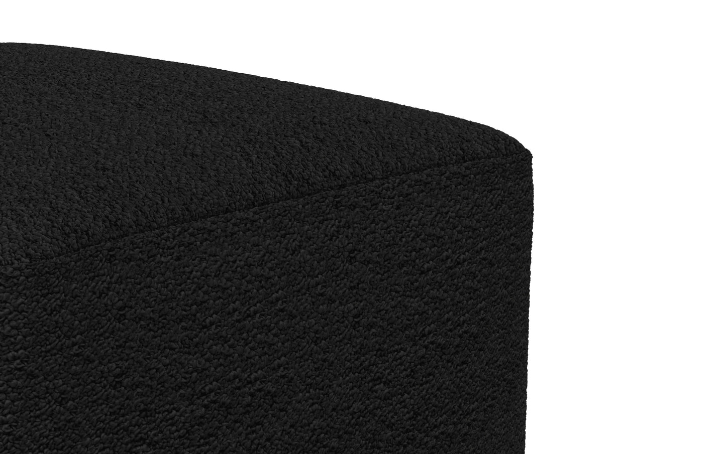 Black | Chantal Square Pouf